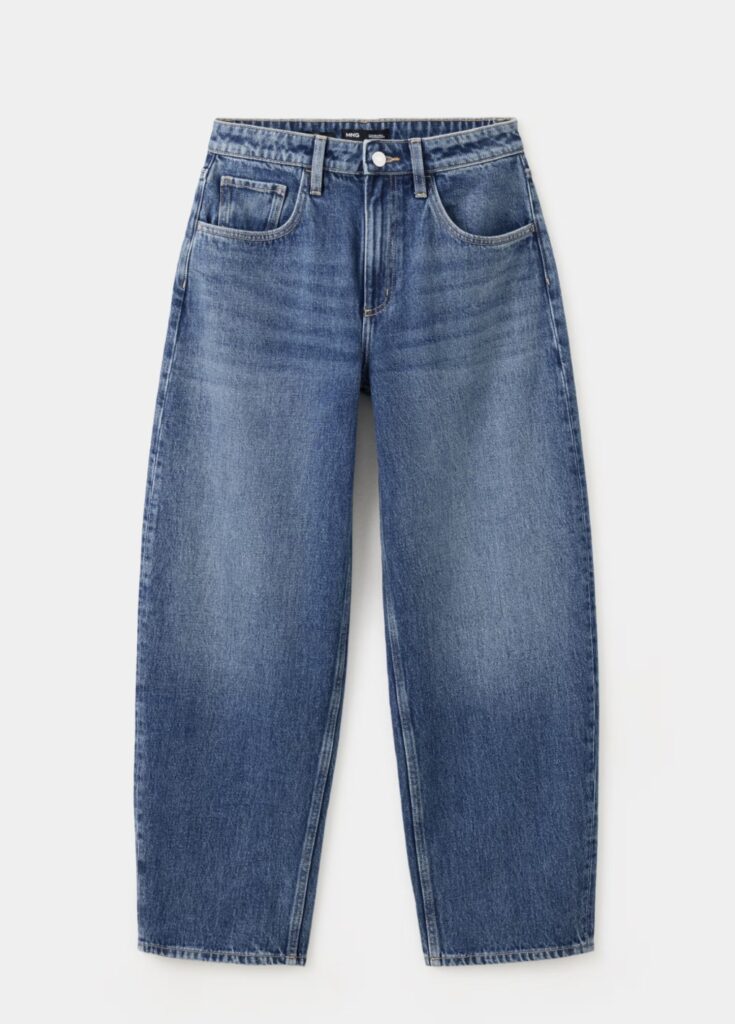Jeansy barrel, Mango, 159,99 zł