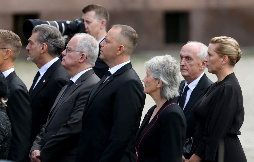 Karol Nawrocki na pogrzebie króla Haralda V