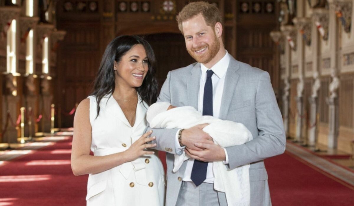Meghan Markle i książę Harry z Archiem