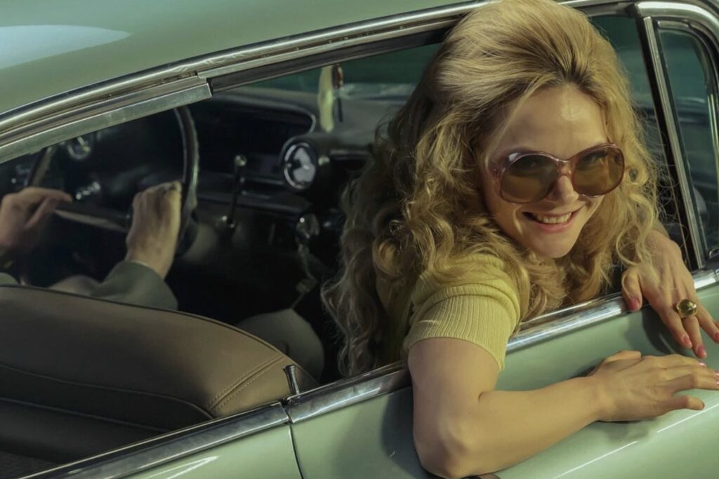 Zdjęcia z planu filmu "Violetta Villas" z Sandrą Drzymalską
