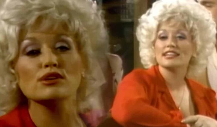 Dolly Parton w teledysku "9 to 5"