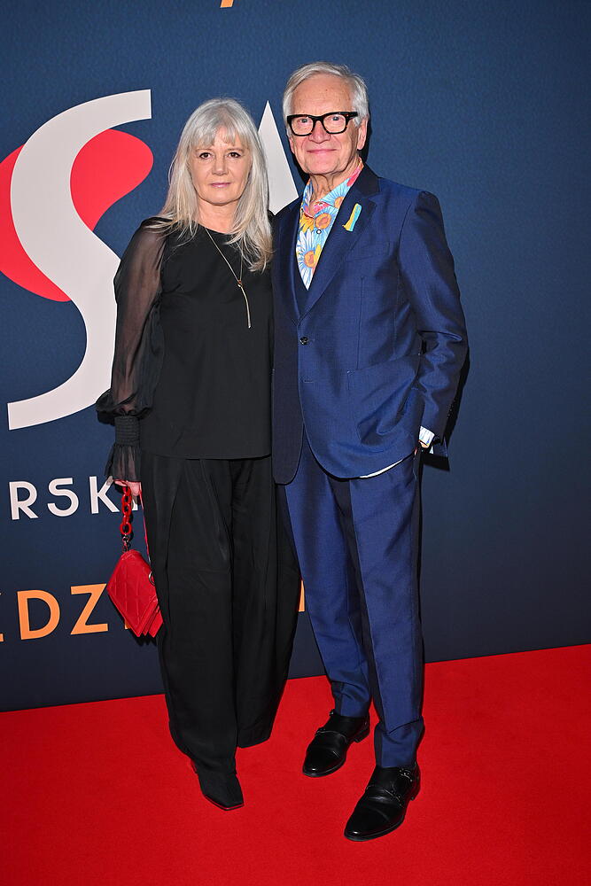 Andrzej Seweryn z żoną – premiera filmu "Syrenka Picassa"