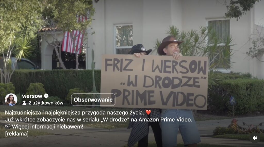 Wersow i Friz na planie serialu "W drodze" na Amazon Prime