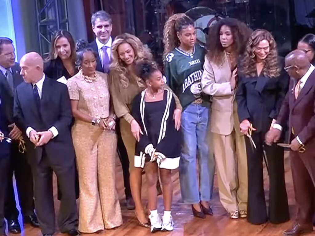 Beyoncé z córkami Blue Ivy i Rumi Carter