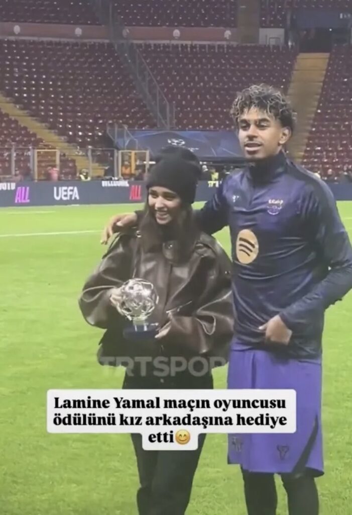 Lamine Yamal zadedykował MVP ukochanej