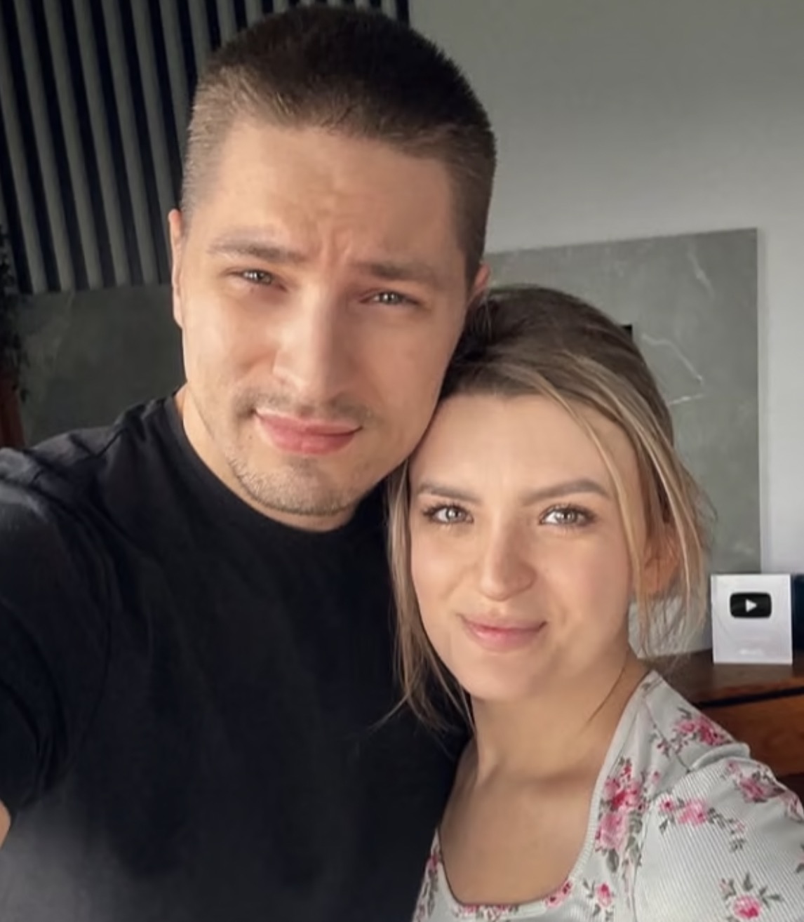 Adam Stachowiak z żoną