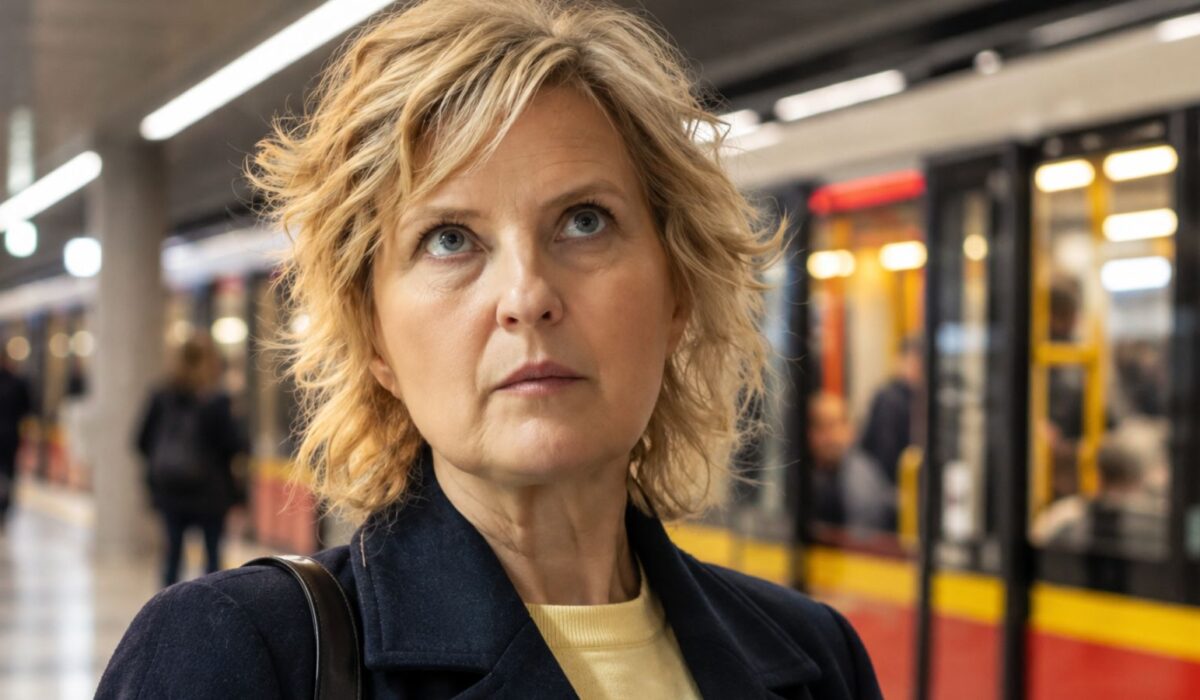 Izabela Kuna w metrze