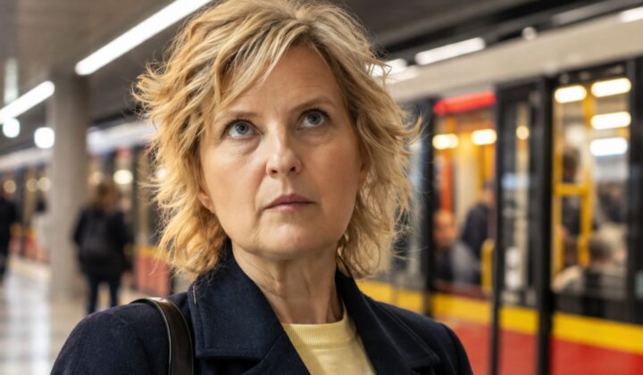 Izabela Kuna w metrze