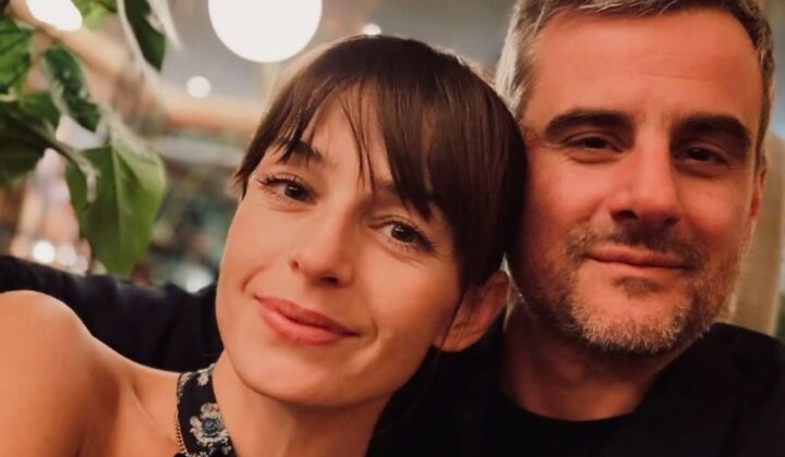 Agnieszka Więdłocha i Antoni Pawlicki na kolacji