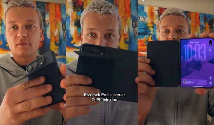 Przemek Pro z iPhone'em Duo