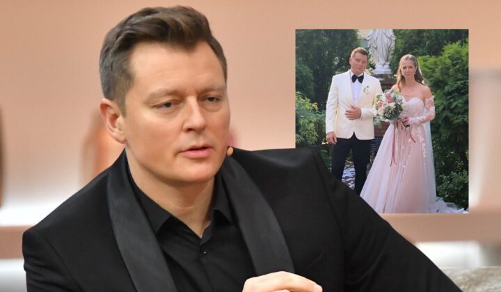 Rafał Brzozowski z żoną