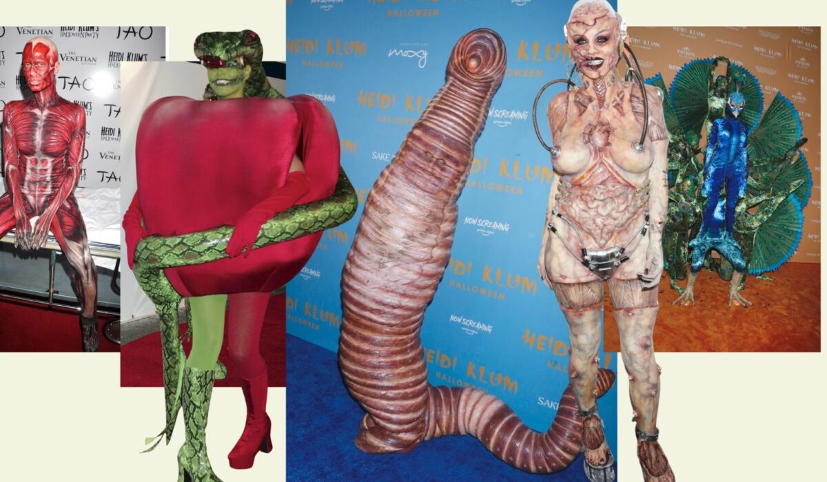 Stroje halloweenowe Heidi Klum
