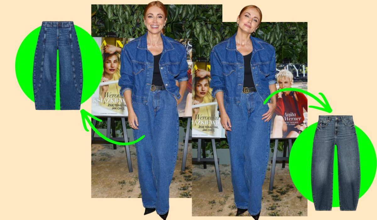 Katarzyna Zielińska w barrel jeans