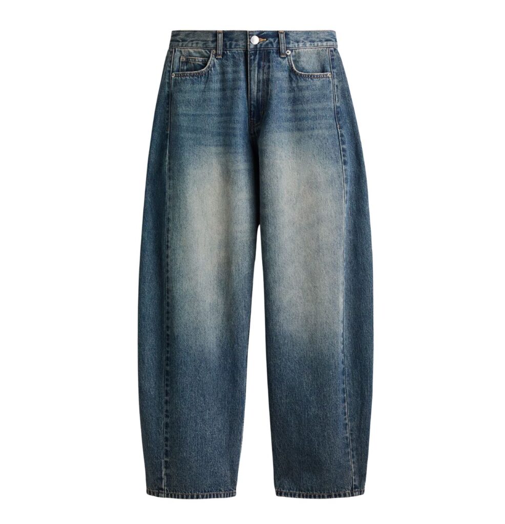 Jeansy barrel H&M, cena 159 zł