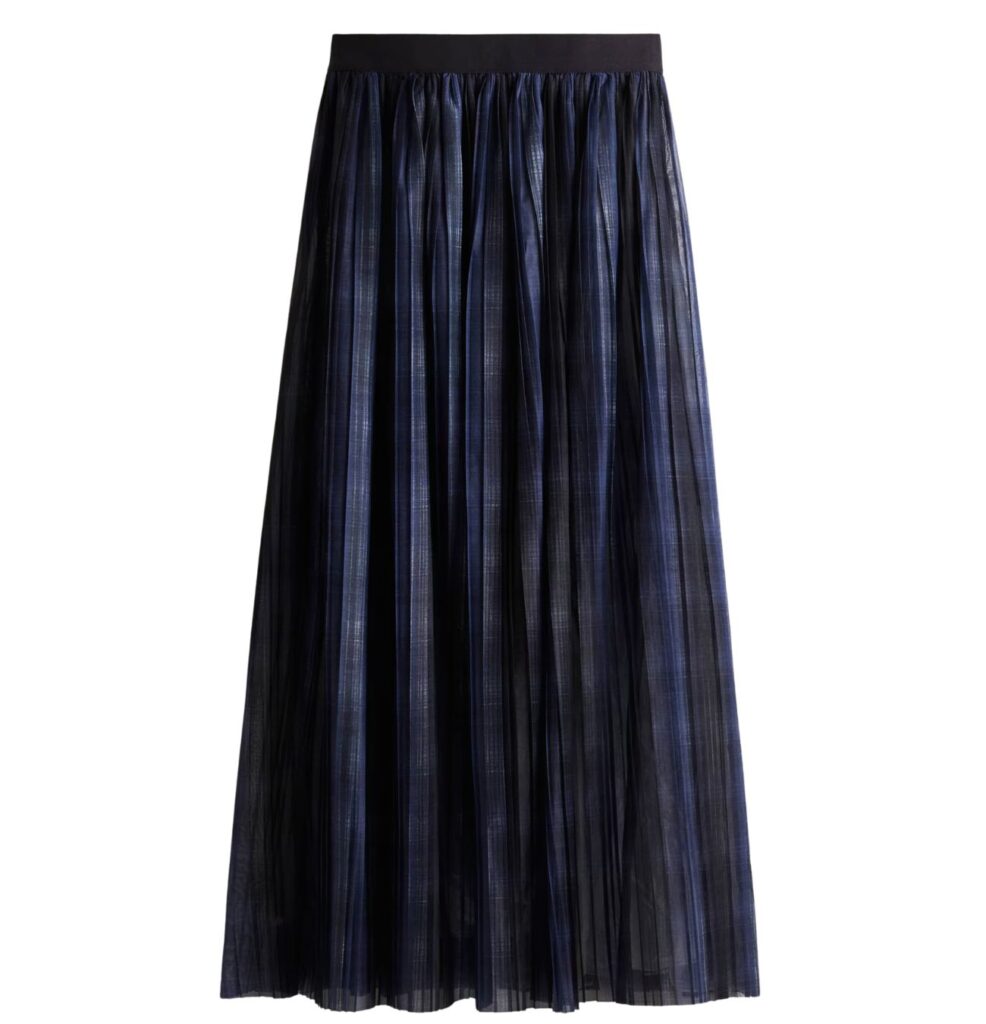 Spódnica maxi w kratę H&M, cena 209,99 zł