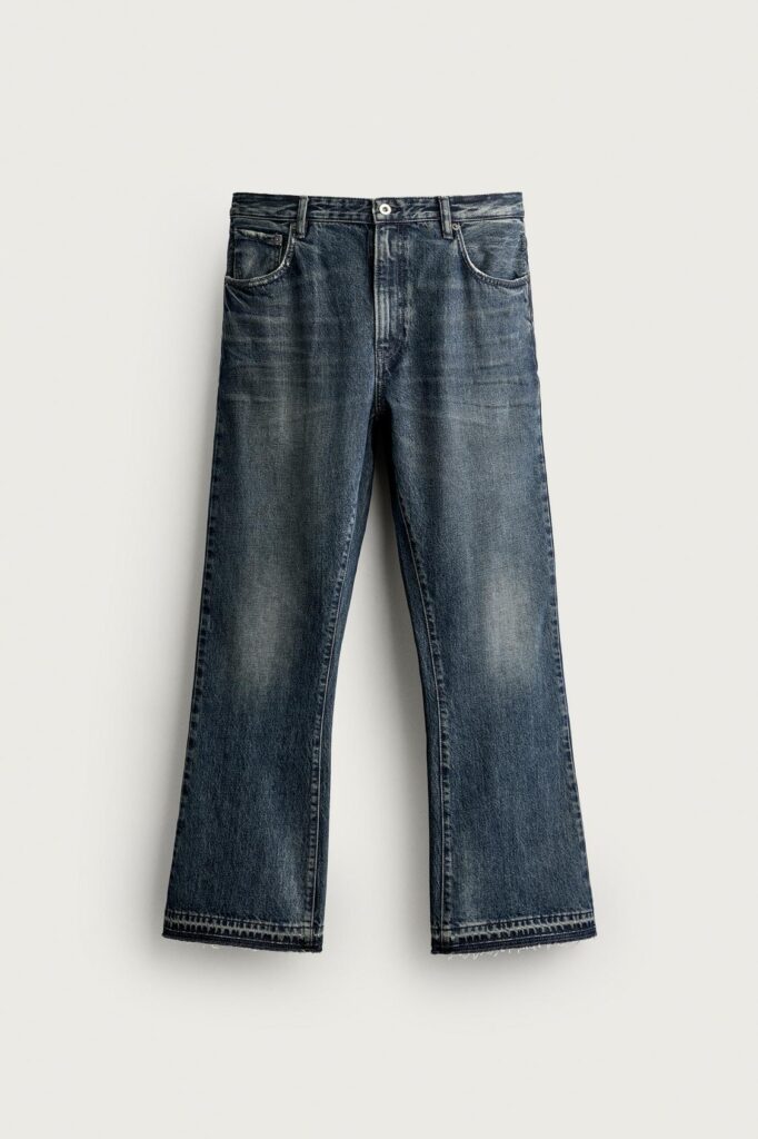 Jeansy typu flare fit Zara, cena 219 zł