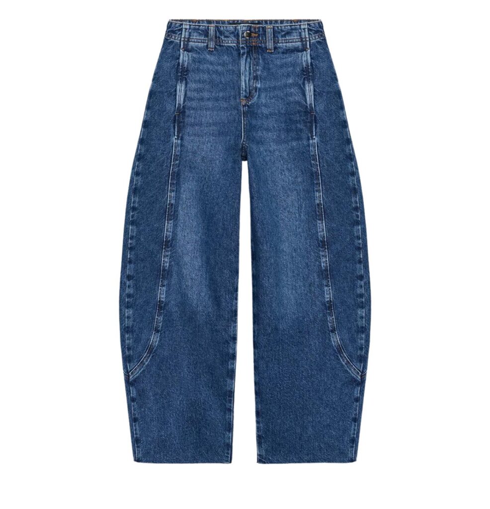 Jeansy barrel Zara, cena 129 zł